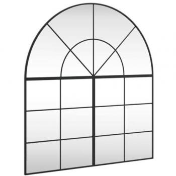 Espejo de Pared Arco de Hierro Negro, Dimensiones 60 x 70 cm, 60 x 90 cm, 80 x 80 cm, y 100 x 110 cm, Decoración para Salón,