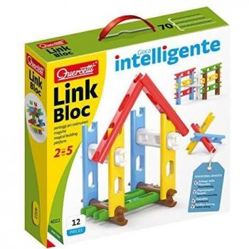 Quercetti, Barras de Colores 12 Piezas colección 'First Toys' Juguetes para apilar y Encajar