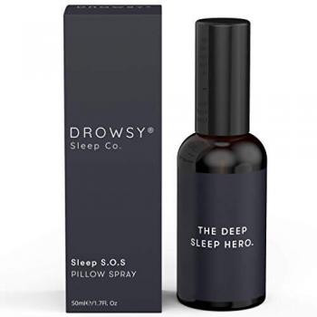 DROWSY SLEEP SOS Pillow Spray for Troubled Sleepers. The Ultimate Sleep Hygiene Upgrade. Up to 6 Months of Sleep. 1 Tiny Bottle.