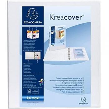 Exacompta Kreacover 51820E - Carpeta de 2 anillas, A4, 15 mm