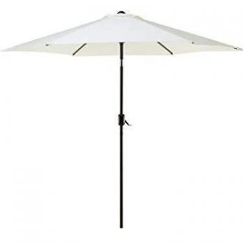Sombrilla de Jardín Beige Claro 230 cm Resistente a la Intemperie