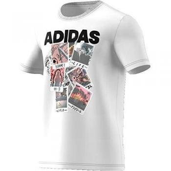 adidas Doodle Photos Camiseta, Hombre, Blanco, L