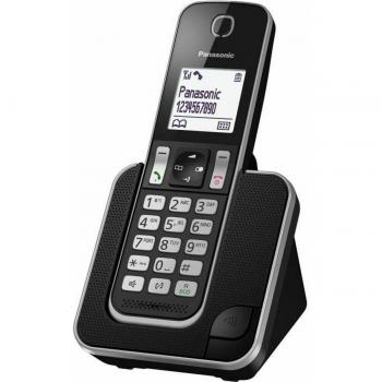 Teléfono Inalámbrico Panasonic KX-TGD310FR - Teléfono fijo, tecnología DECT, pantalla LCD retroiluminada, capacidad para 1.600 contactos, función de identificación de llamadas, altavoz manos libres, modo