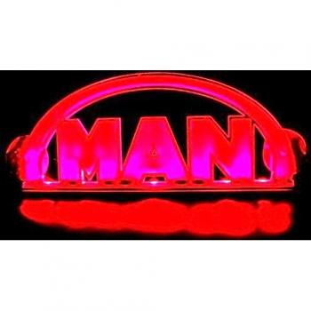 Placa roja de la luz interior de la cabina de 12V LED 3D para los camiones del HOMBRE que ilumina la muestra de la tabla