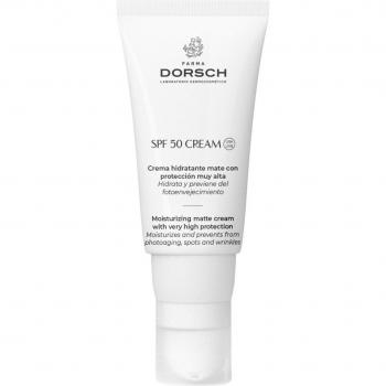 Farma Dorsch - Crema Hidratante Mate con Protección Solar SPF50, 50 ml