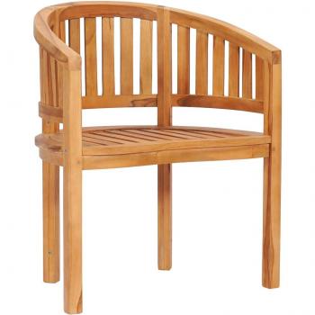 vidaXL Banana Chair Solid Teak Wood