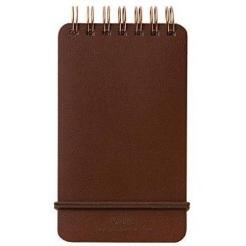 Midori 11799006 - Libreta de cuero reciclado, color marrón