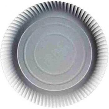 50 platos desechables de cartón diámetro 28 cm ,  2 cm blanco platos de cartón Schüssel