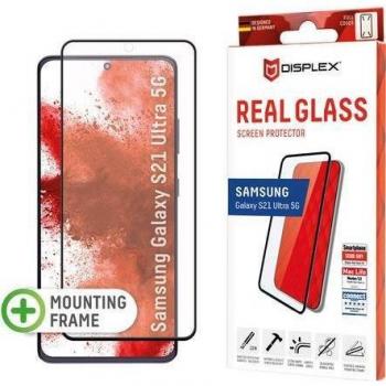 Protector de Pantalla de Cristal Templado Full Cover para Samsung Galaxy S21 Ultra 5G, Resistente a Golpes y Rayones, Montaje Ecológico
