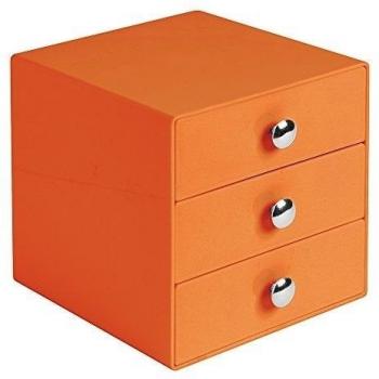 Interdesign 35361EU - Organizador con 3 cajones, color naranja