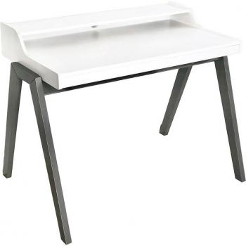 Mesa Escritorio 'Nere' Blanco Patas Grises 110x86x75cm