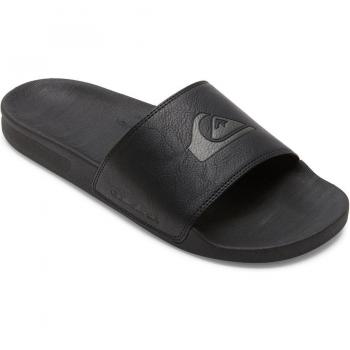 Quiksilver Sandalias de hombre Rivi Nubuck Sli Negro con suela antideslizante