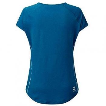 Dare2B Corral-Camiseta De Deporte, Tejido Elástico Y Ligero De Secado Rápido T-Shirts/Polos/Vests, Mujer, Petrol Blue, 8