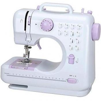 Máquina de coser portátil AONESY Máquina de coser 12 puntadas 2 velocidades Mini máquina de coser Overlocker Máquina de bordar Máquinas de coser para principiantes Inicio