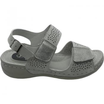 Sandalia Mujer Mysoft 22M016 Confort Diseño Ideal para Tu Día a Día Plata