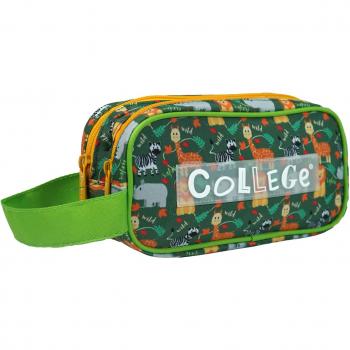 Estuche Organizador Doble Cremallera Safari