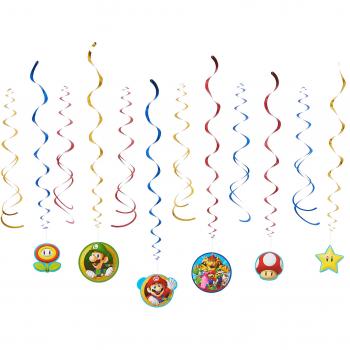 Amscan - Bolsa de regalo para fiesta infantil con temática de Mario Bros, azul, talla estadounidense