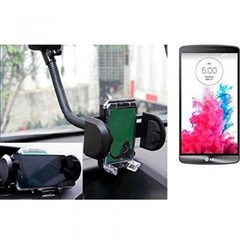 Soporte para coche universal para LG Electronics G3 c/ ventana de la foto. El apego a disco, rejilla de ventilación o el salpicadero. Sostenedor del montaje del parabrisas de automóviles Aire montaje de la salida salpicadero sistema de soporte del disco