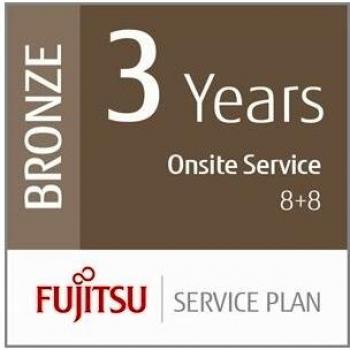 Plan de Servicio Fujitsu Bronze para Escáneres de Grupo de Trabajo (36 Meses, Respuesta In Situ 8+8)