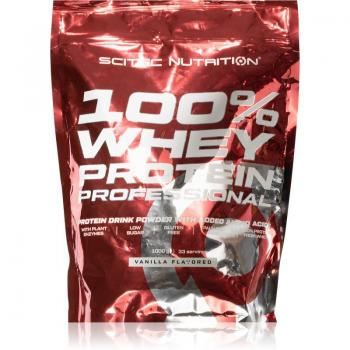 Proteína de Suero Scitec Nutrition 100% Whey Protein Profesional - Mejorada con Aminoácidos Extra y Enzimas Digestivas - Sin Gluten - Sin Aceite de Palma, 1Kg