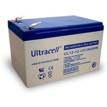 Ultracell 12V 12Ah Lead Acid Battery with Faston Connectors