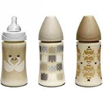BIBERON SUAVINEX BLANCO SILICONA 3 POSICIONES +0 MESES 270ML