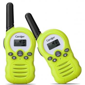 Caroger Twin Walkie Talkies 8 Canales Radio bidireccional Interfono sin Licencia hasta 3300 Metros/2 Millas Verde