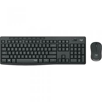Logitech MK295 Silent Wireless Combo Teclado y Ratón Inalámbricos, Disposición Portugués, Color Grafito, P/N: 920-009870