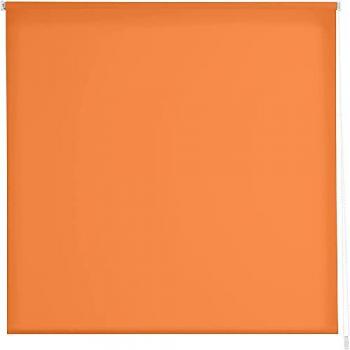 Estor Enrollable Translúcido Liso Modelo GOVE Color Naranja 160 x 235 cm