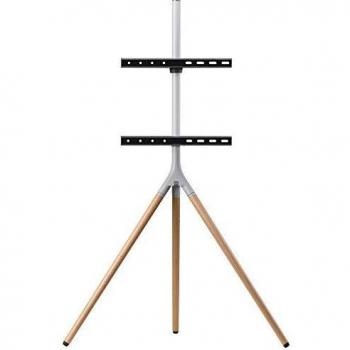 Soporte de televisor universal tipo trípode One For All – Pantallas de tamaño 32-65”- LCD/LED/Plasma/OLED/QLED TVs – 360° de giro y altura ajustable – VESA 400x400 – Diseño elegante - WM7472