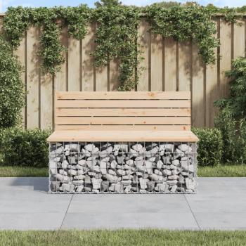 Gabion Design Garden Bench 40.6x27.6x25.6 Solid Pine Wood