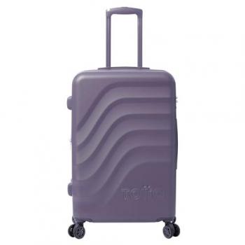 Maleta Rígida Mediana TOTTO Bazy+ M Montana Grape, 43.5 x 69 x 26 cm, Capacidad 64L, Expandible, Resistencia a Impactos, Ruedas 360º