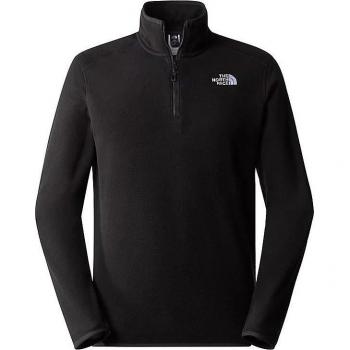 The North Face Men's 100 Glacier 1/4 Zip Fleece Jacket Black