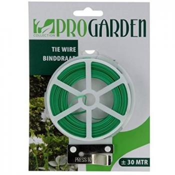 Pro Garden 30 m para Plantas Flores Twist Atado de Alambre para jardín de fijación con Cortador