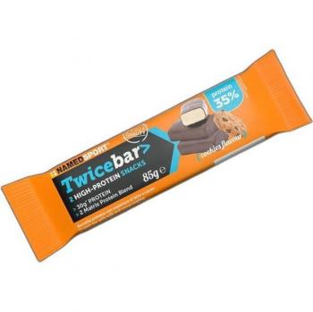 Barrita energética Namedsport Twice Bar Cookies & Cream 85 g