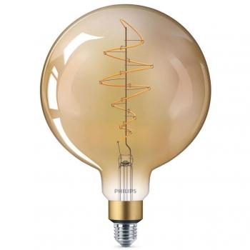 Philips LED E27 Giant Globe 7W 470lm Extra Warm White Dimmable Gold