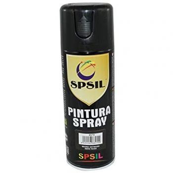 Spray Pintura Aerosol Negro Satinado 400 ml