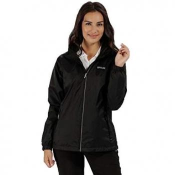 Regatta Women's Breathable Corinne IV Waterproof Packaway Jacket Black, Size: 18
