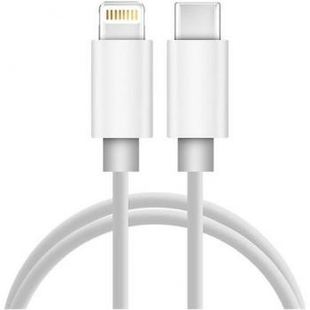 Cable USB-C a Lightning Carga Rápida y Sincronización de Silicona 1 m Blanco