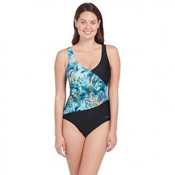 Bañador Zoggs Hybrid Speedback rosa azul mujer - 36