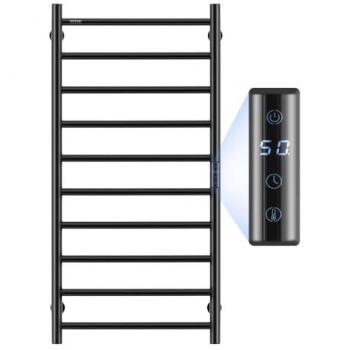 Calentador de Toallas VEVOR de 10 Barras, Toallero Calefactor Montado en Pared, Impermeable IPX5 con Temporizador y Pantalla LED, 5 Niveles de Temperatura Ajustables