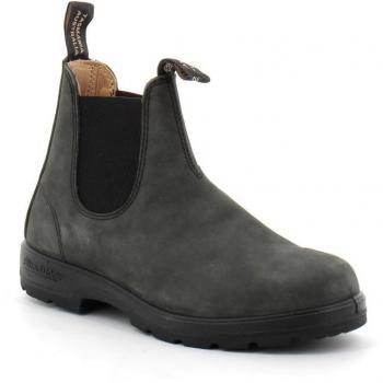 Botas Clásicas Blundstone 587 Negras Rusticas de Cuero para Hombre y Mujer