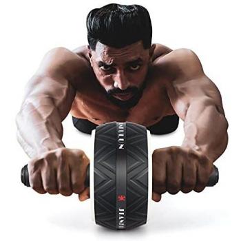 CN-1 Rueda Abdominales Unisexo,Rodillo Abdominales Fitness Versión Mejorada,Rueda Abdominal Fácil de Usar,Rodillo Abdominales Diseño Silencioso
