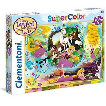 Clementoni - Puzzle infantil 104 piezas Rapunzel, puzzle infantil a partir de 6 años
