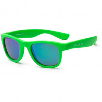 koolsun bebés y niños gafas de sol Wave Fashion 1 + | Neon Green VERS piegelt | 100% protección UV | Optical Clas 1, cat. 3