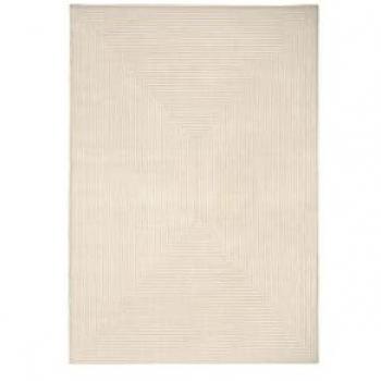 Alfombra de Exterior Quadro 230 x 160 cm Marrón - Fácil Limpieza, Protección UV, Repelente de Agua