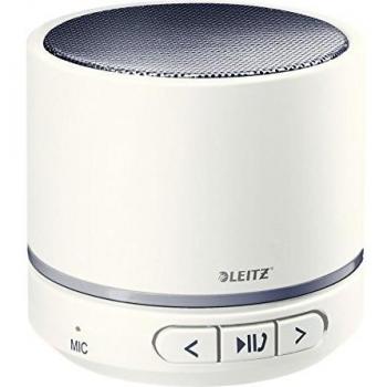 Mini altavoz portátil con Bluetooth, Con función altavoz, 6 horas de reproducción musical, Sonido cristalino y potente, Blanco, WOW, 63581001