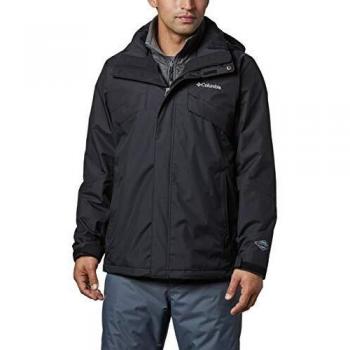 Columbia Bugaboo II Fleece Interchange Jacket Chaqueta Impermeable, Nailon, Hombre, Negro, Talla XL