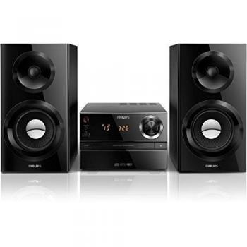 Philips MCM2350/12 - Microcadena con sistema Bassreflex de 70 W, color negro