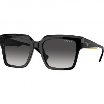Vogue Eyewear VO5553S W44/8G Women's Square Sunglasses Black with Gradient Lenses, Size 54 MM